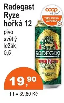 COOP DISKONT Radegast Ryze hořká 12 nabídka