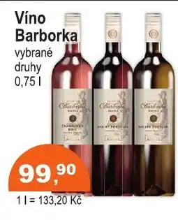 COOP DISKONT Víno Barborka nabídka
