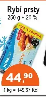 COOP DISKONT NOWACO Rybí prsty nabídka