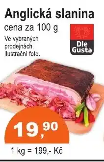 COOP DISKONT Anglická slanina nabídka