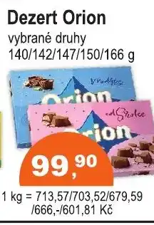 COOP DISKONT Dezert Orion nabídka