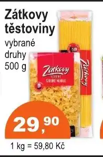 COOP DISKONT Zátkovy těstoviny nabídka