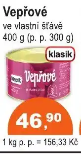 COOP DISKONT Vepřové nabídka