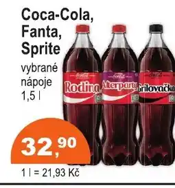 COOP DISKONT Coca-Cola, Fanta, Sprite nabídka