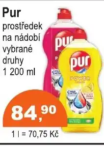 COOP DISKONT PUR prostředek na nádobí nabídka