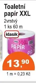 COOP DISKONT Toaletní papír XXL nabídka