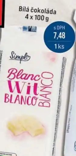 Jip Simply Bílá čokoláda nabídka