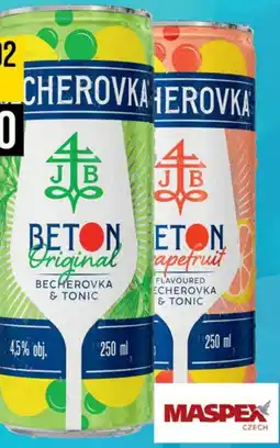 Jip Becherovka Grapefruit&tonic 4,5% Original&tonic 4,5% nabídka