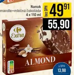 Jip Nanuk mandle+mléčná čokoláda nabídka