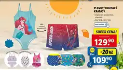 Lidl PLAVKY/KOUPACÍ KRAŤASY nabídka