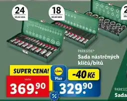 Lidl PARKSIDE Sada nástrčných klíčů/bitů nabídka