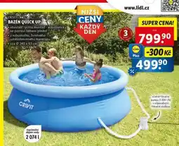 Lidl CRIVIT Bazén Quick Up nabídka