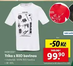 Lidl PARKSIDE Triko s BIO bavlnou nabídka