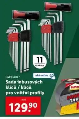 Lidl PARKSIDE Sada imbusových klíčů / klíčů pro vnitřní profily nabídka