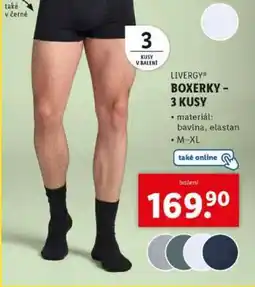 Lidl LIVERGY BOXERKY 3 KUSY nabídka