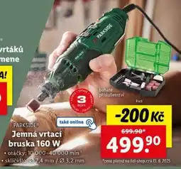 Lidl PARKSIDE Jemná vrtací bruska 160 W nabídka