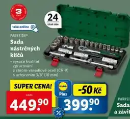 Lidl PARKSIDE SADA NÁSTRČNÝCH KLÍČŮ nabídka