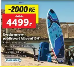 Lidl Dvoukomorový paddleboard Allround 10,6' nabídka