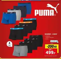 Lidl Puma Boxerky - 4 kusy nabídka