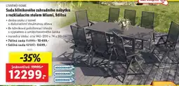 Lidl LIVARNO HOME Sada hliníkového zahradního nábytku s rozkládacím stolem Miami, 9dílná nabídka
