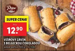 Lidl Višňový závin s belgickou čokoládou nabídka