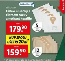 Lidl PARKSIDE Filtrační sáčky / filtrační sáčky z netkané textilie nabídka