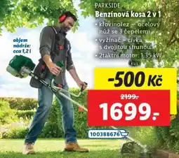 Lidl Parkside Benzínová kosa 2 v 1 nabídka