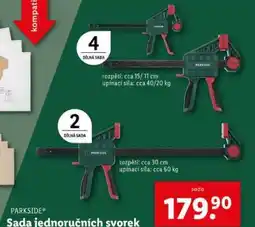 Lidl PARKSIDE Sada jednoručních svorek nabídka