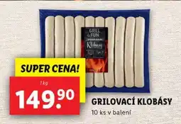Lidl Grilovací klobásy nabídka