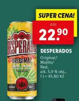 Lidl Desperados nabídka