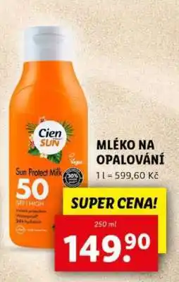 Lidl Cien Sun Protect Milk 50 SPF nabídka