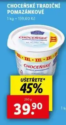 Lidl Choceňské tradiční pomazánkové nabídka