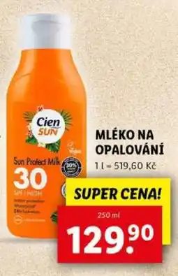 Lidl Cien Sun Protect Milk 30 SPF nabídka