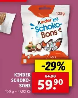Lidl Kinder Schoko-Bons nabídka