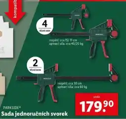 Lidl PARKSIDE Sada jednoručních svorek nabídka