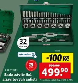 Lidl Sada závitníků a závitových čelistí nabídka