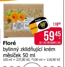 Teta Floré bylinný zklidňující krém měsíček 50 ml nabídka