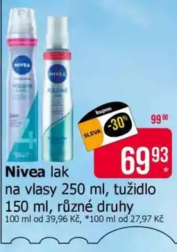 Teta Nivea lak na vlasy 250 ml, tužidlo 150 ml, různé druhy nabídka