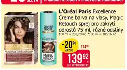 Teta L'Oréal Paris Excellence Creme barva na vlasy, Magic Retouch sprej nabídka