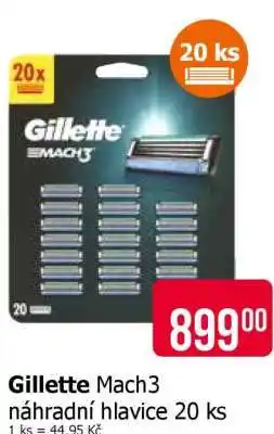 Teta Gillette Mach3 náhradní hlavice 20 ks nabídka