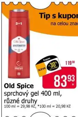 Teta old Spice sprchový gel 400 ml, různé druhy nabídka