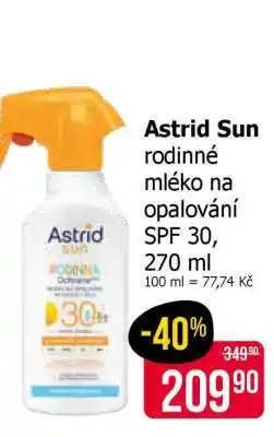 Teta Astrid Sun rodinné mléko na opalování SPF 30, 270 ml nabídka