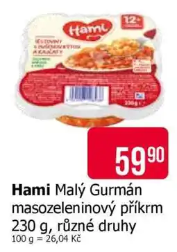 Teta Hami Malý Gurmán masozeleninový příkrm nabídka