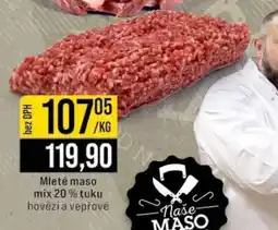 Jip Mleté maso mix 20 % tuku hovězí a vepřové nabídka