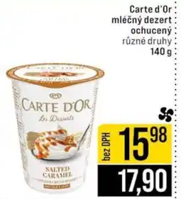 Jip Carte d'Or mléčný dezert ochucený nabídka