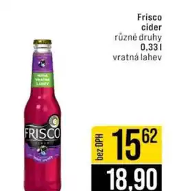Jip Frisco Cider nabídka