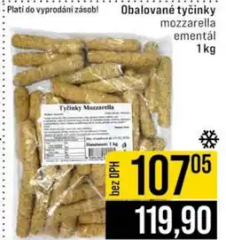 Jip Obalované tyčinky mozzarella ementál nabídka