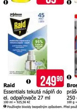 Teta Raid náplň nabídka