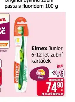 Teta Elmex junior zubní kartáček nabídka