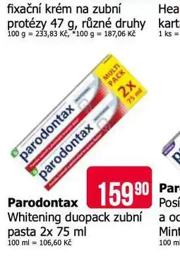 Teta Parodontax whitening zubní pasta nabídka